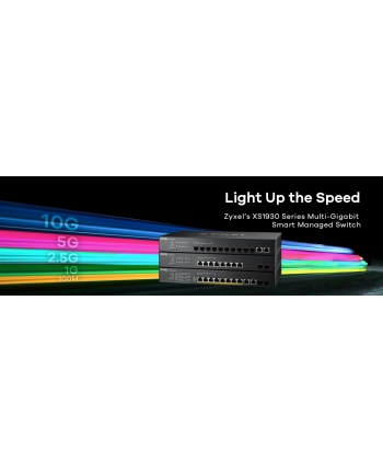 ZYXEL XS1930-12HP 8-port Multi-Gigabit Smart Managed PoE Switch 375Watt 802.3BT 2 x 10GbE + 2 x SFP+ Uplink