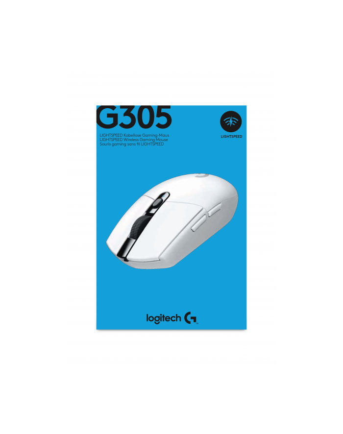 logitech MYSZ GAMINGOWA G305 Wireless White główny