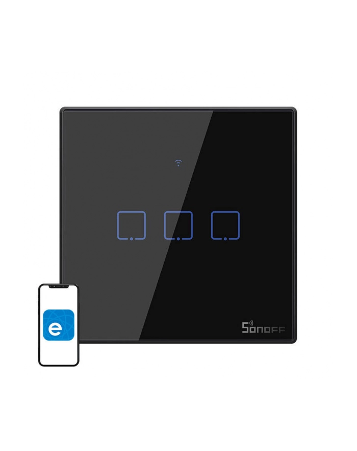 SONOFF T3EU3C-TX TRZYKANAŁOWY PRZEŁĄCZNIK WIFI +RF główny