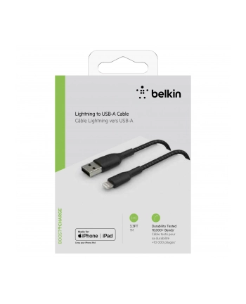 belkin Kabel Braided USB- Lightning 1m czarny