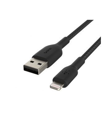 belkin Kabel Braided USB- Lightning 15cm czarny