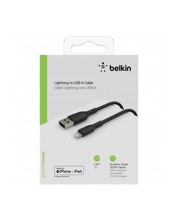 belkin Kabel Braided USB- Lightning 1m czarny