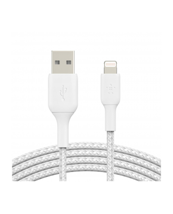 belkin Kabel USB- Lightning Braided  3m biały