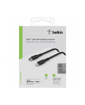 belkin Kabel Braided USB-C Lightning 1m czarny