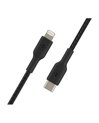 belkin Kabel Braided USB-C Lightning 1m czarny