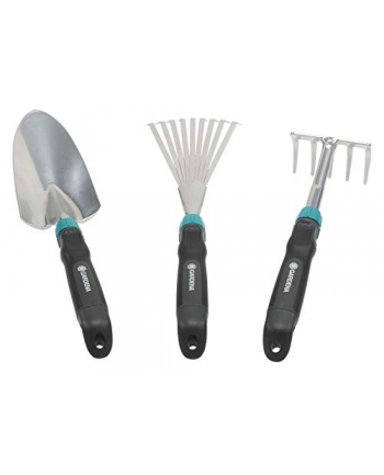 GARDENA Comfort small equipment set, special offer, garden set (silver / grey, 3 pieces)