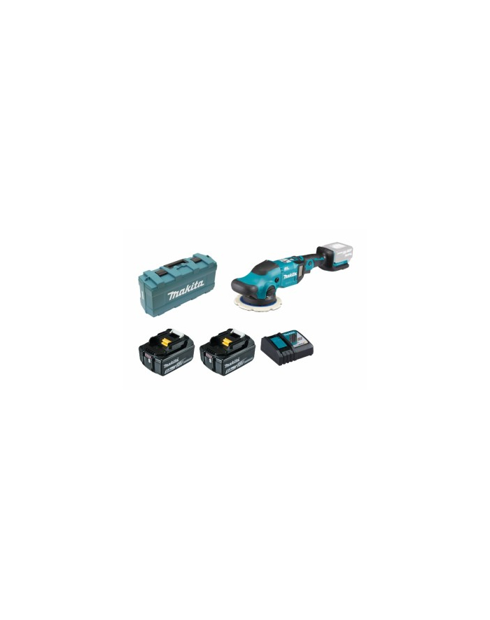 Makita battery Orbital DPO600TKX1, 18 Volt, polishing machine (blue / black, 2x Li-ion battery 5.0 Ah) główny