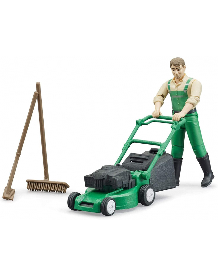 BRUDER bworld gardener with lawn mower - 62103 główny