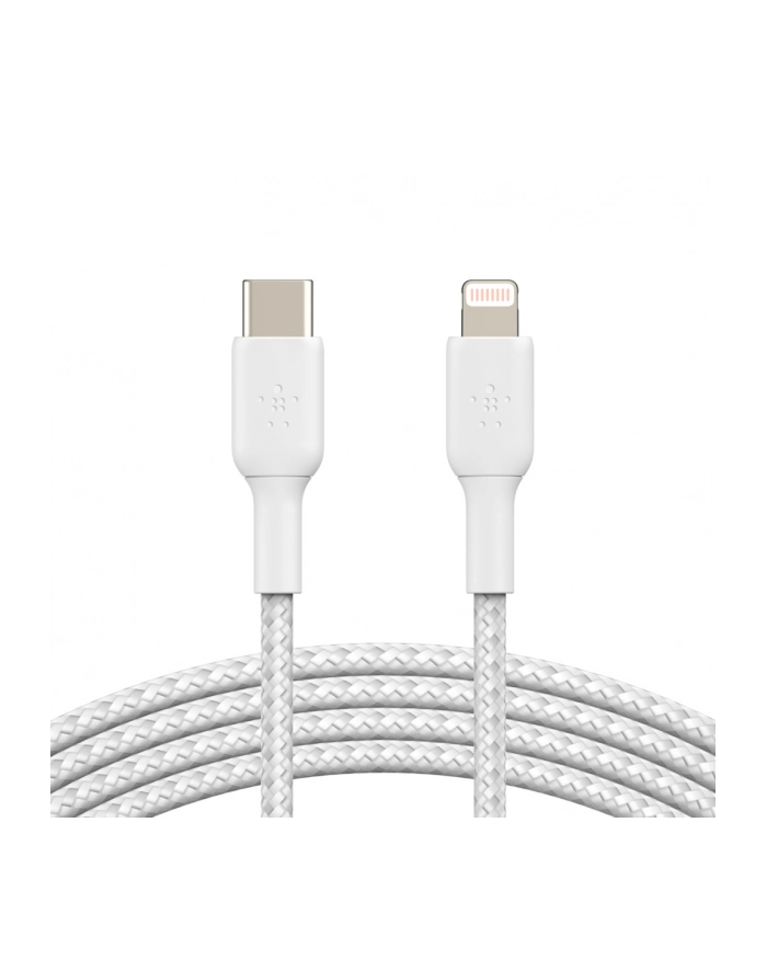 belkin Kabel Braided USB-C Lightning 1m biały główny