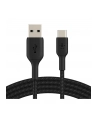 belkin Kabel Braided USB-C USB-A 15cm czarny - nr 25