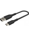 belkin Kabel Braided USB-C USB-A 15cm czarny - nr 27