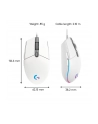 logitech Mysz G203 Lightspeed Gaming Mouse biała - nr 89