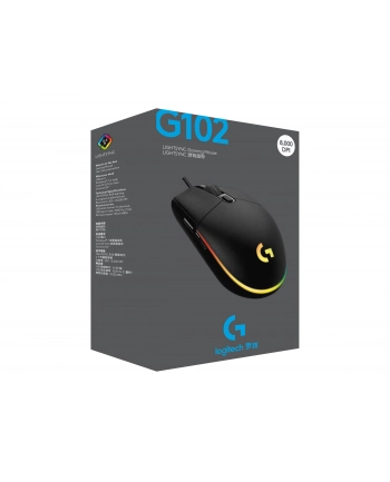 logitech Mysz G102 Lightspeed Gaming Mouse czarna