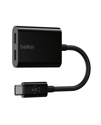 belkin Adapter przejściówka 2xUSB-C Audio+Charge rockstar