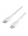 belkin Kabel Braided USB-C Lightning 1m biały - nr 12