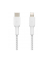 belkin Kabel Braided USB-C Lightning 1m biały - nr 1