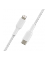 belkin Kabel Braided USB-C Lightning 1m biały - nr 3