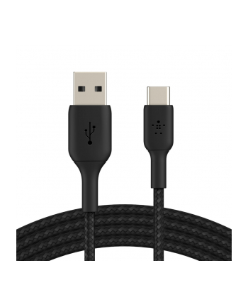 belkin Kabel Braided USB-C USB-A 15cm czarny