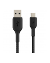 belkin Kabel Braided USB-C USB-A 15cm czarny - nr 24