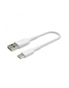 belkin Kabel Braided USB-C USB-A 15cm biały - nr 12