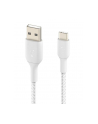 belkin Kabel Braided USB-C USB-A 15cm biały - nr 2