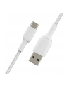 belkin Kabel Braided USB-C USB-A 15cm biały - nr 9