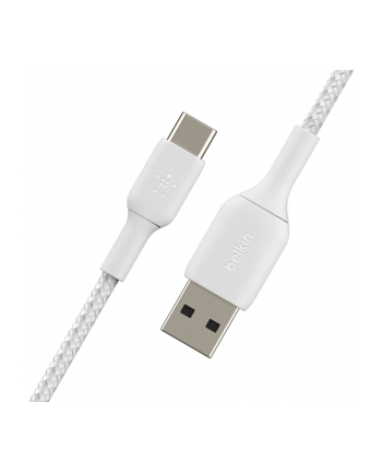 belkin Kabel Braided USB-C USB-A 15cm biały
