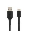 belkin Kabel Braided USB-C USB-A 1m czarny - nr 1