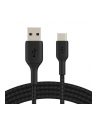 belkin Kabel Braided USB-C USB-A 1m czarny - nr 2