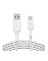 belkin Kabel Braided USB-C USB-A 1m biały - nr 2