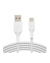 belkin Kabel Braided USB-C USB-A 1m biały - nr 7