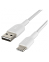 belkin Kabel Braided USB-C USB-A 2m biały - nr 6