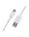 belkin Kabel Braided USB-C USB-A 3m biały - nr 15