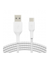 belkin Kabel Braided USB-C USB-A 3m biały - nr 18