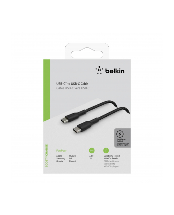 belkin Kabel Braided USB-C USB-C 1m czarny