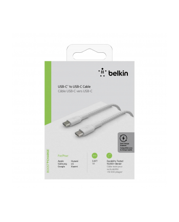 belkin Kabel Braided USB-C USB-C 1m biały