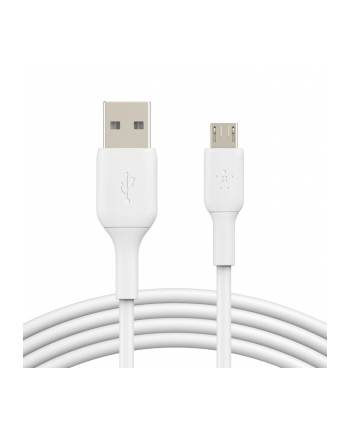 belkin Kabel PVC USB-A micro USB  1m biały