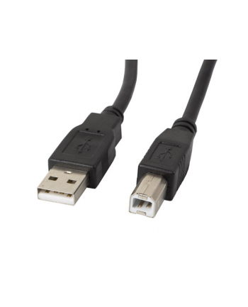 lanberg Kabel USB-A(M)->USB-B(M) 2.0 0.5M CZARNY FERRYT