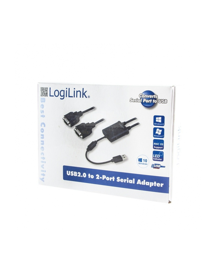 logilink Adapter USB 2.0 do 2x port szeregowy główny