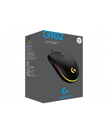 logitech Mysz  G102 Lightspeed Gaming Mouse czarna
