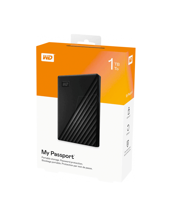 western digital Dysk MY PASSPORT 1TB 2,5 black WDBYVG0010BBK-WESN główny