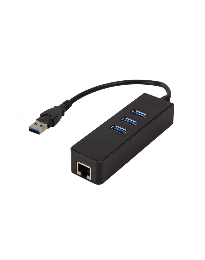 logilink Adapter Gigabit Ethernet do USB 3.0 z hubem USB 3.0 główny