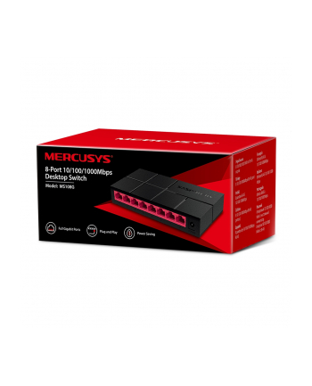 tp-link Przełącznik Mercusys MS108G switch 8xGE