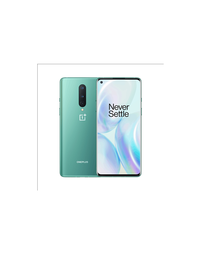 OnePlus 8 (Green) Dual SIM 6.55'amp;'; AMOLED 1080x2400/2.8GHz'amp;amp;1.8GHz/128GB/8GB RAM/System Android 10.0/WiFi,5G,BT główny