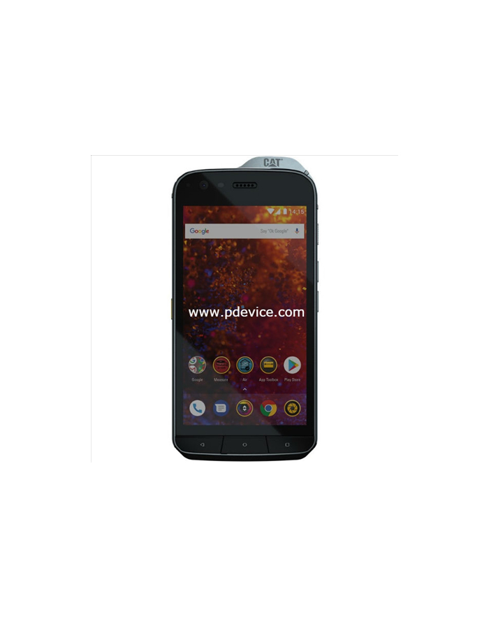 Caterpillar CAT S61 Outdoor Smartphone (Black) Dual SIM 5.2'amp;'; Wyświetlacz IPS LCD 1080x1920/2.2GHz/64GB/4GB RAM/System Android 8.0/microSD/microUSB,WiFi,BT główny