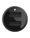 Ładowarka samochodowa Dual  USB-A Car Charger 12W x2 czarna - nr 34