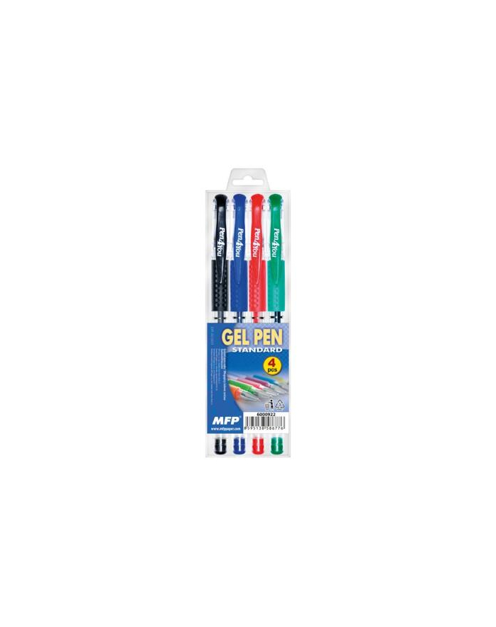 Długopisy żelowe MFP 4 kolory główny