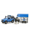 Land Rover Defender wóz policyjny z przyczepą i figurkami 02588 Bruder - nr 1