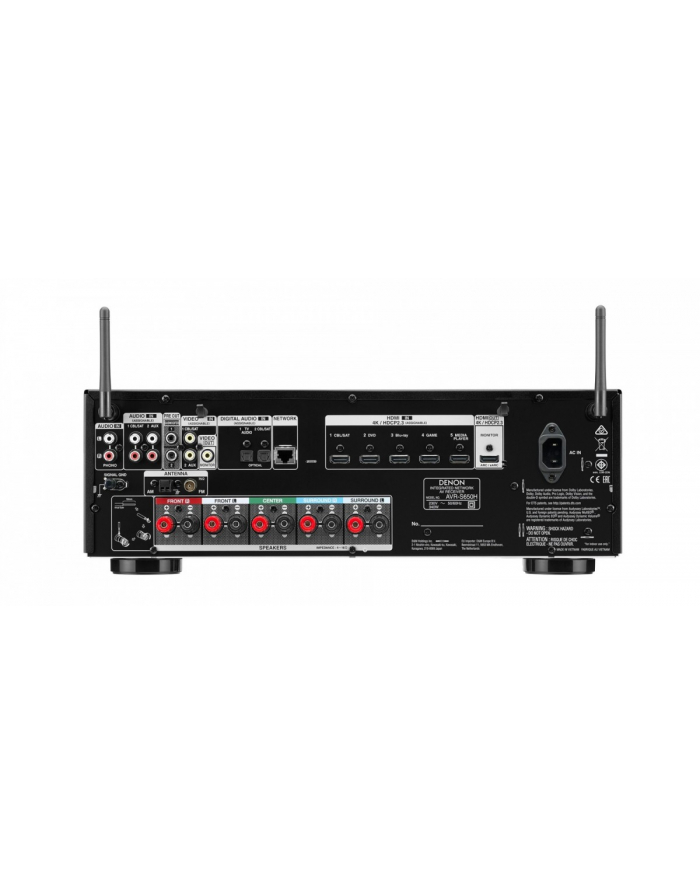 Kino domowe: Amplituner Denon AVR-S650H + Głośniki Eltax Exposure czarny główny
