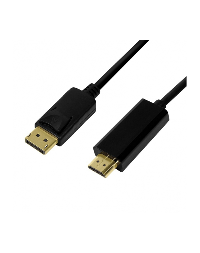 logilink Kabel DisplayPort 1.2 do HDMI 1.4, 5m Czarny główny